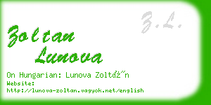 zoltan lunova business card